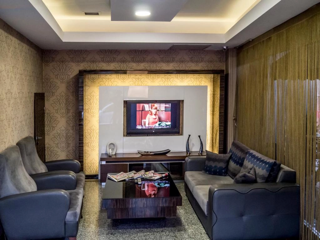 Hotel lounge welcome area